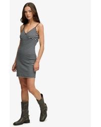 Superdry - & Co Stripe Ribbed Jersey Mini Dress - Lyst