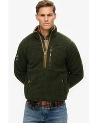 Superdry - & Co Boxy Fit Embroidered Logo Outdoor Half Zip Fleece Jumper - Lyst