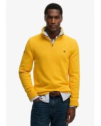 Superdry - & Co Cotton Half Zip Knit Jumper - Lyst
