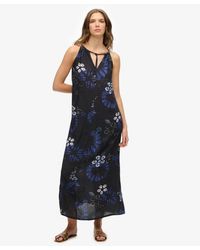 Superdry - Floral Print Beach Cami Maxi Dress - Lyst