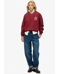 Superdry - & Co Country Club V-neck Sweatshirt - Lyst