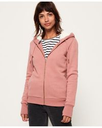 Superdry Stacked Applique Oversized Hoodie Pink | Lyst