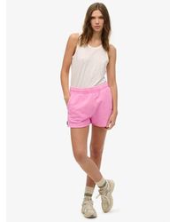 Superdry - & Co Essential Logo Garment Dye Shorts - Lyst