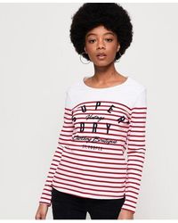 Superdry - Callie Twist Back Top Nautical Stripe - Lyst