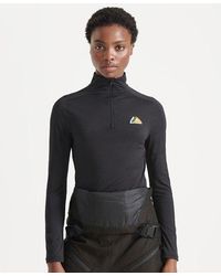 Superdry - Sport Half Zip Base Layer Top - Lyst