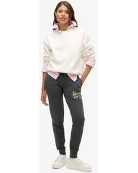 Superdry - Luxe Metallic Logo Slim Joggers - Lyst