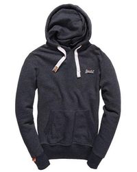 Superdry - Label Hoodie Ink True Grit - Lyst