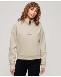 Superdry - Ladies Loose Fit Sport Tech Relaxed Half Zip - Lyst