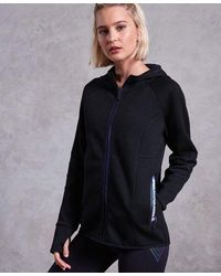 Superdry - Core Gym Tech Panel Zip Hoodie - Lyst