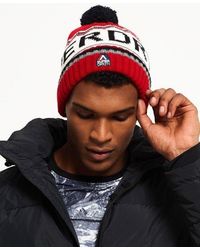 Superdry - Chevron Logo Beanie /Dark - Lyst
