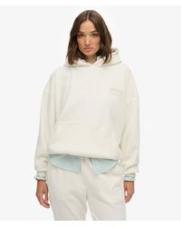 Superdry - & Co Country Club Velour Relaxed Hoodie - Lyst