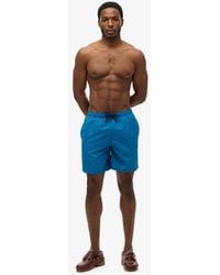 Superdry - & Co Premium Embroidered 17-inch Swim Shorts - Lyst