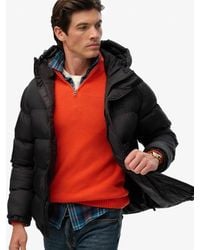 Superdry - Gevoerde Tech Jas Met Capuchon - Lyst