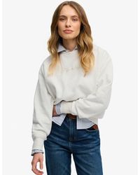 Superdry - Script Brand Losse Crew Sweatshirt - Lyst