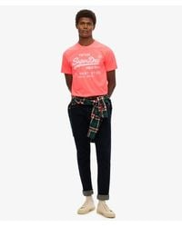 Superdry - & Co Vintage Logo Neon Relaxed T-shirt - Lyst