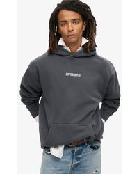Superdry - Micro Logo Graphic Loose Hoodie - Lyst