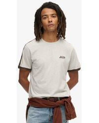 Superdry - Essential Gestreept Retro T-shirt Met Logo - Lyst