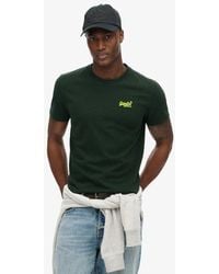 Superdry - Embroidered Organic Cotton Essential Logo Crew Neck T-shirt - Lyst