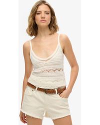Superdry - & Co Crochet Cami Top - Lyst