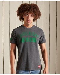 Superdry - Track & Field T-Shirt Charcoal Marl - Lyst