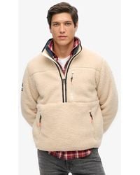 Superdry - & Co Outdoor Half Zip Sherpa Fleece - Lyst