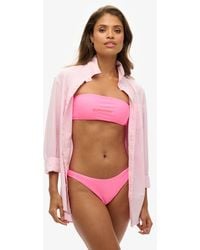 Superdry - Femme Bas De Bikini Brésilien À Logo Taille - Lyst