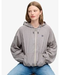 Superdry - & Co Checked Raglan Windbreaker Jacket - Lyst
