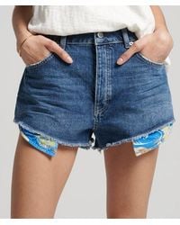 Superdry - & Co Vintage High Rise Cut Off Shorts - Lyst