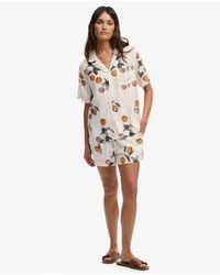 Superdry - & Co Cotton Printed Beach Shorts - Lyst