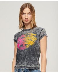 Superdry - Fade Rock Graphic Capped Sleeve T-shirt - Lyst