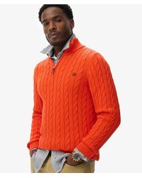 Superdry - Organic Cotton Classic Cable Half-zip Jumper - Lyst