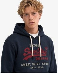 Superdry - & Co Vintage Logo Heritage Relaxed Hoodie - Lyst