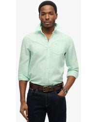 Superdry - & Co Cotton Linen Long Sleeve Shirt - Lyst