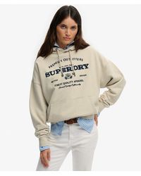 Superdry - & Co Luxe Casual Embroidered Relaxed Hoodie - Lyst
