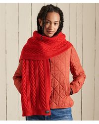 Superdry - & Co Cable Lux Scarf - Lyst