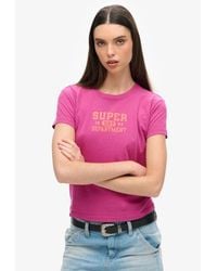 Superdry - Super Athletics Fitted T-shirt - Lyst