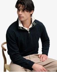 Superdry - & Co Essential Serif Logo Half Zip Sweatshirt - Lyst