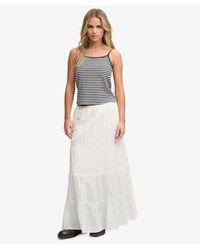 Superdry - & Co Tiered Maxi Skirt - Lyst