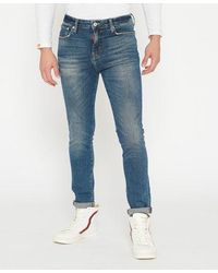 Superdry - Travis Skinny Jeans Trinity Dark Used - Lyst