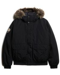Superdry - & Co Everest Faux Fur Bomber Jacket - Lyst