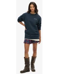 Superdry - & Co Oversized Core Logo City Loose Crew Sweatshirt - Lyst