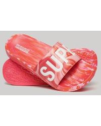 Superdry - Sandales de piscine véganes marbrées - Lyst