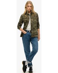 Superdry - & Co Embroidered Military Field Jacket - Lyst