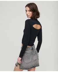 Superdry - Long Sleeve Open Back Top - Lyst