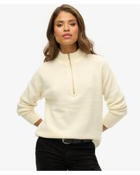 Superdry - & Co Brushed Half Zip Jumper - Lyst