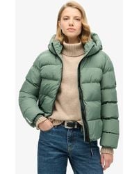 Superdry - Hooded Sports Puffer Jacket - Lyst