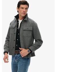 Superdry - & Co The Merchant Store - Herringbone Overshirt - Lyst