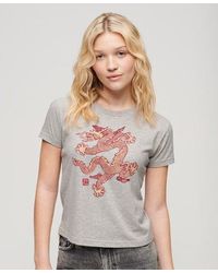 Superdry - T-shirt slim x komodo dragon - Lyst