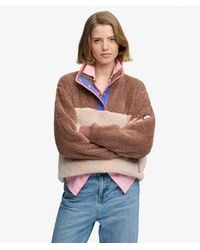 Superdry - & Co Super Soft Mash Up Teddy Fleece - Lyst