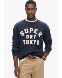 Superdry - & Co Embroidered Vintage Athletic Crew Neck Sweatshirt - Lyst